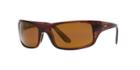 Maui Jim Peahi Brown Rectangle Sunglasses, Polarized