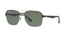Ray-ban 58 Silver Square Sunglasses - Rb3570