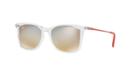 Ray-ban Rj9063s 48 Clear Square Sunglasses