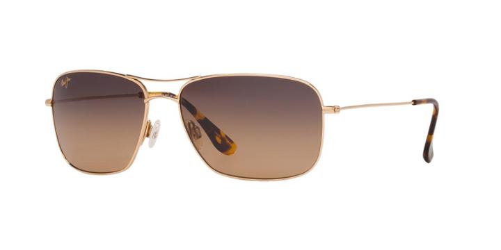 Maui Jim Wiki Wiki Gold Rectangle Sunglasses, Polarized