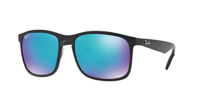 Ray-ban Black Matte Wrap Sunglasses - Rb4264