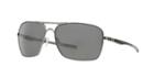 Oakley Plaintiff Squared Silver Sunglasses - Oo4063