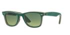 Ray-ban Rb2140 50 Original Wayfarer Green Square Sunglasses