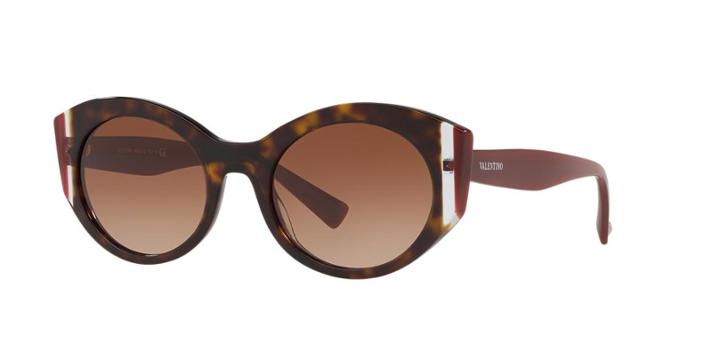 Valentino Va4039 53 Tortoise Oval Sunglasses