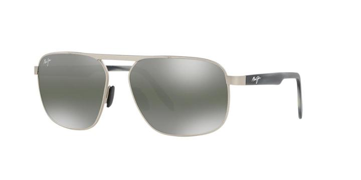 Maui Jim 777 Waihee Ridge 60 Grey Rectangle Sunglasses
