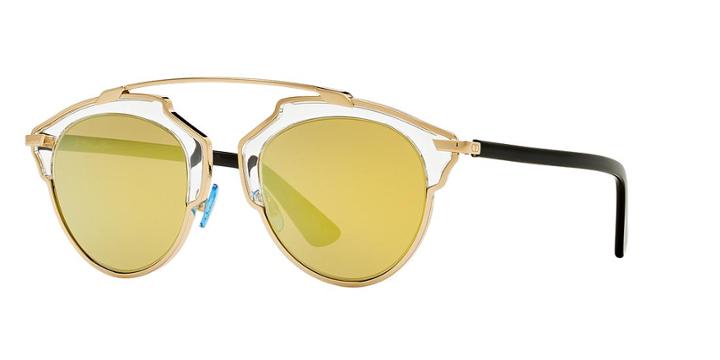 Dior Gold Round Sunglasses - So Real