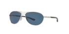 Costa Del Mar Polarized Silver Aviator Sunglasses