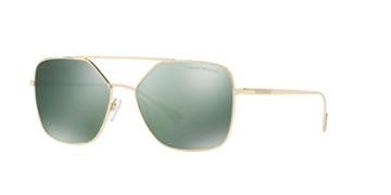 Emporio Armani 56 Gold Square Sunglasses - Ea2053
