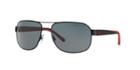Polo Ralph Lauren Black Matte Square Sunglasses - Ph3093