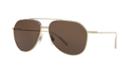 Dolce &amp; Gabbana 61 Gold Aviator Sunglasses - Dg2166
