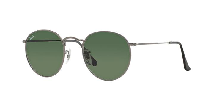 Ray-ban 50 Round Metal Gunmetal Matte Sunglasses - Rb3447