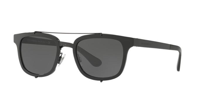 Dolce &amp; Gabbana 51 Black Rectangle Sunglasses - Dg2175