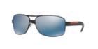 Prada Linea Rossa Ps 54is Black Matte Rectangle Sunglasses