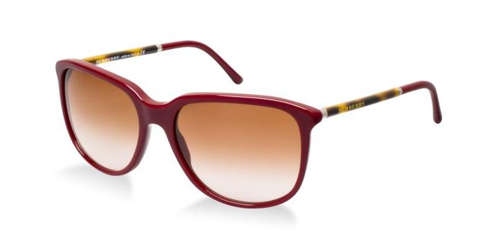 Burberry Be4139 Burgundy Square Sunglasses
