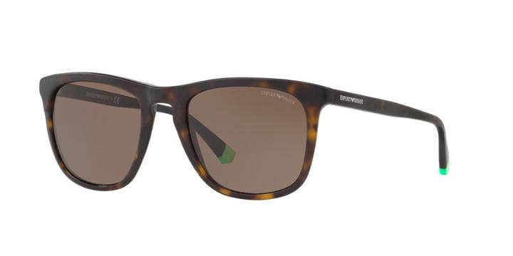 Emporio Armani Ea4105f 53 Brown Square Sunglasses