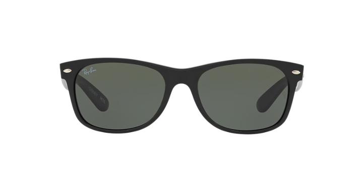 Ray-ban 55 Wayfarer Black Square Sunglasses - Rb2132