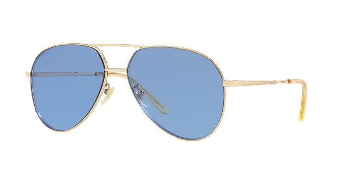 Gucci Gg0356s 61 Gold Wrap Sunglasses