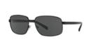 Prada Pr 54qs 61 Black Matte Rectangle Sunglasses