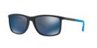 Emporio Armani 58 Black Rectangle Sunglasses - Ea4058