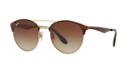 Ray-ban Gold Round Sunglasses - Rb3545