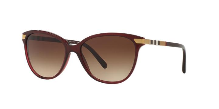 Burberry Burgundy Cat-eye Sunglasses - Be4216