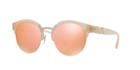 Burberry 52 Rose Gold Round Sunglasses - Be4241