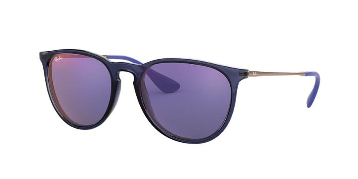 Ray-ban Rb4171f 57 Erika F Blue Pilot Sunglasses