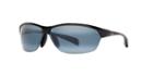 Maui Jim Hot Sands Black Wrap Sunglasses, Polarized