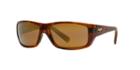 Maui Jim Wassup Brown Rectangle Sunglasses, Polarized