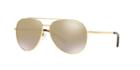 Michael Kors 58 Rodinara Gold Aviator Sunglasses - Mk5009