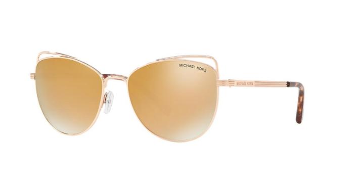 Michael Kors 55 St. Lucia Rose Gold Cat-eye Sunglasses - Mk1035