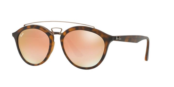 Ray-ban Rb4257f 55 Tortoise Matte Panthos Sunglasses
