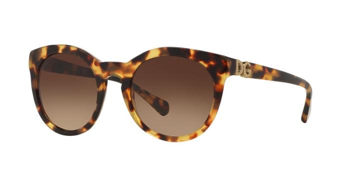 Dolce &amp; Gabbana Dg4279f 55 Tortoise Round Sunglasses