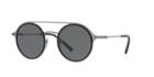 Bvlgari 50 Black Matte Round Sunglasses - Bv5042