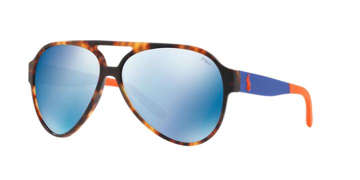 Polo Ralph Lauren 61 Tortoise Pilot Sunglasses - Ph4130