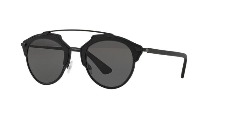 Dior Black Matte Round Sunglasses - Diorsoreal
