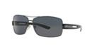 Prada Gunmetal Rectangle Sunglasses, Polarized - Pr 54is
