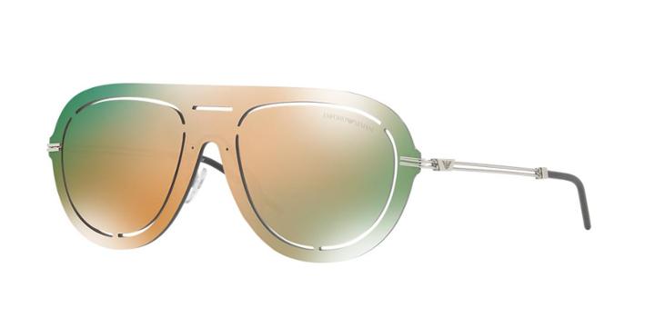 Emporio Armani 41 Rose Gold Pilot Sunglasses - Ea2057