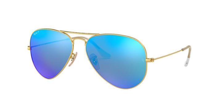 Ray-ban Original Avi Gold Matte Pilot Sunglasses - Rb3025