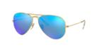 Ray-ban Original Avi Gold Matte Pilot Sunglasses - Rb3025