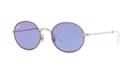 Ray-ban 53 Silver Oval Sunglasses - Rb3594
