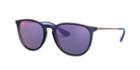 Ray-ban Rb4171f 54 Erika Blue Pilot Sunglasses