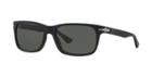 Persol Black Rectangle Sunglasses, Polarized - P03048s