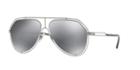 Dolce &amp; Gabbana Gunmetal Aviator Sunglasses - Dg2176