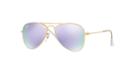 Ray-ban Jr. Gold Matte Aviator Sunglasses - Rj9506s