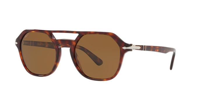 Persol 54 Tortoise Square Sunglasses - Po3206s