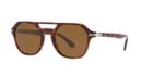 Persol 54 Tortoise Square Sunglasses - Po3206s