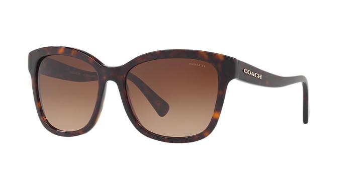 Coach 56 Tortoise Square Sunglasses - Hc8219