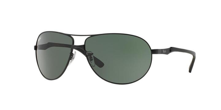 Ray-ban Black Matte Aviator Sunglasses - Rb3393