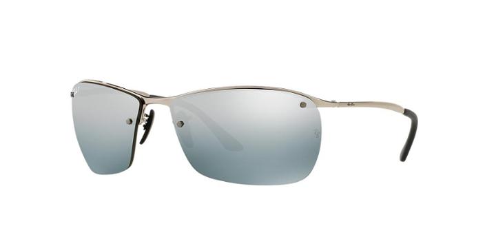Ray-ban Silver Square Sunglasses, Polarized - Rb3544